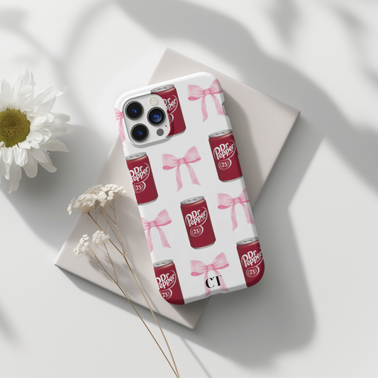 Pink Bow Coquette Dr Pepper Phone Case